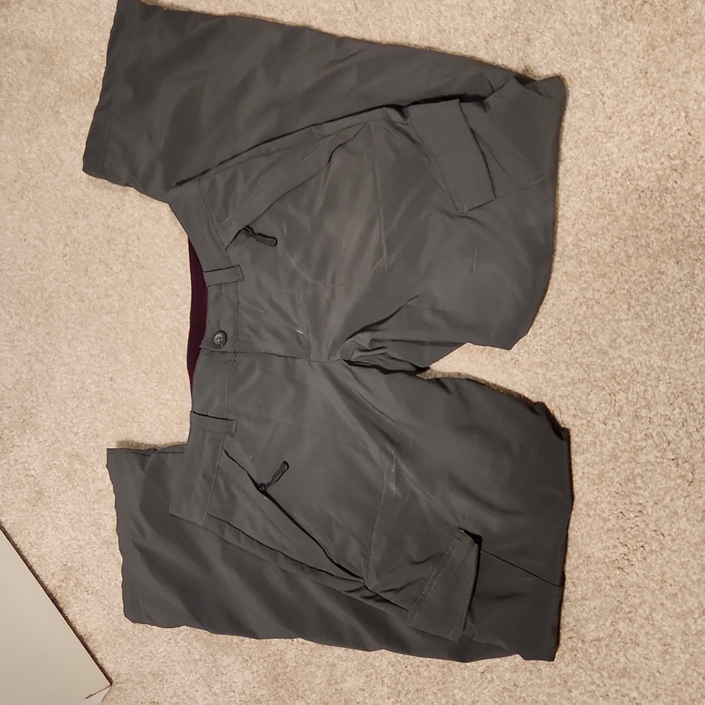 Fleece lined Gray Eddie Bauer Snow Pants